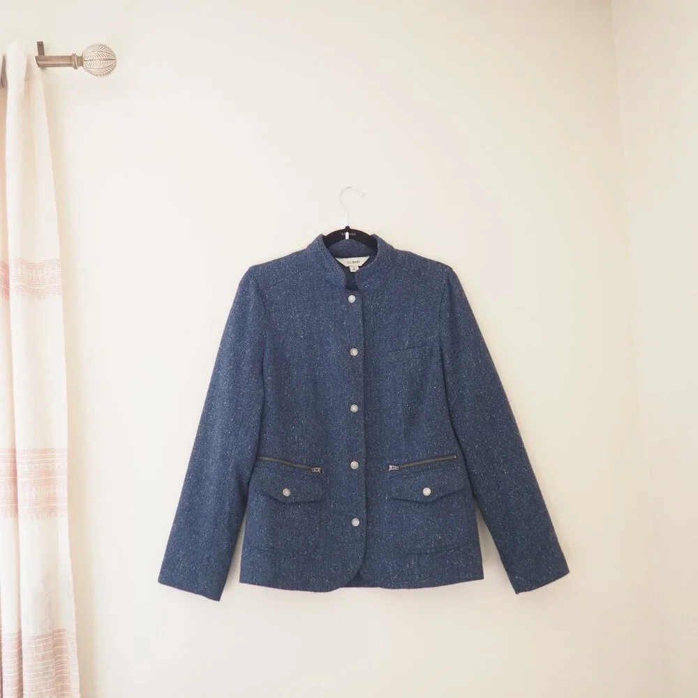 L.L. Bean Blue Women's Jacket - Picture 2 of 9